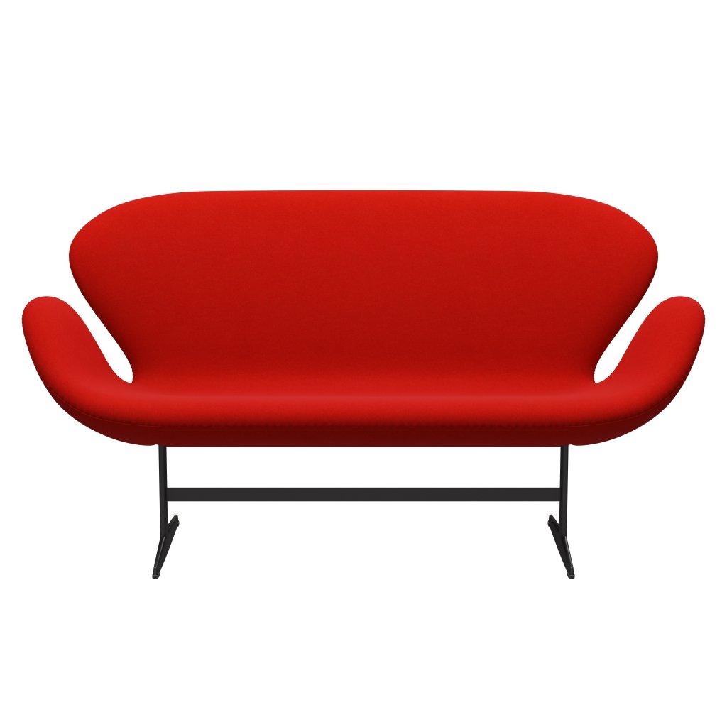 [product_category]-Fritz Hansen Swan Sofa 2 Seater, Warm Graphite/Divina Red (562)-Fritz Hansen-3321-DIV562-WGBASE-FRI-1