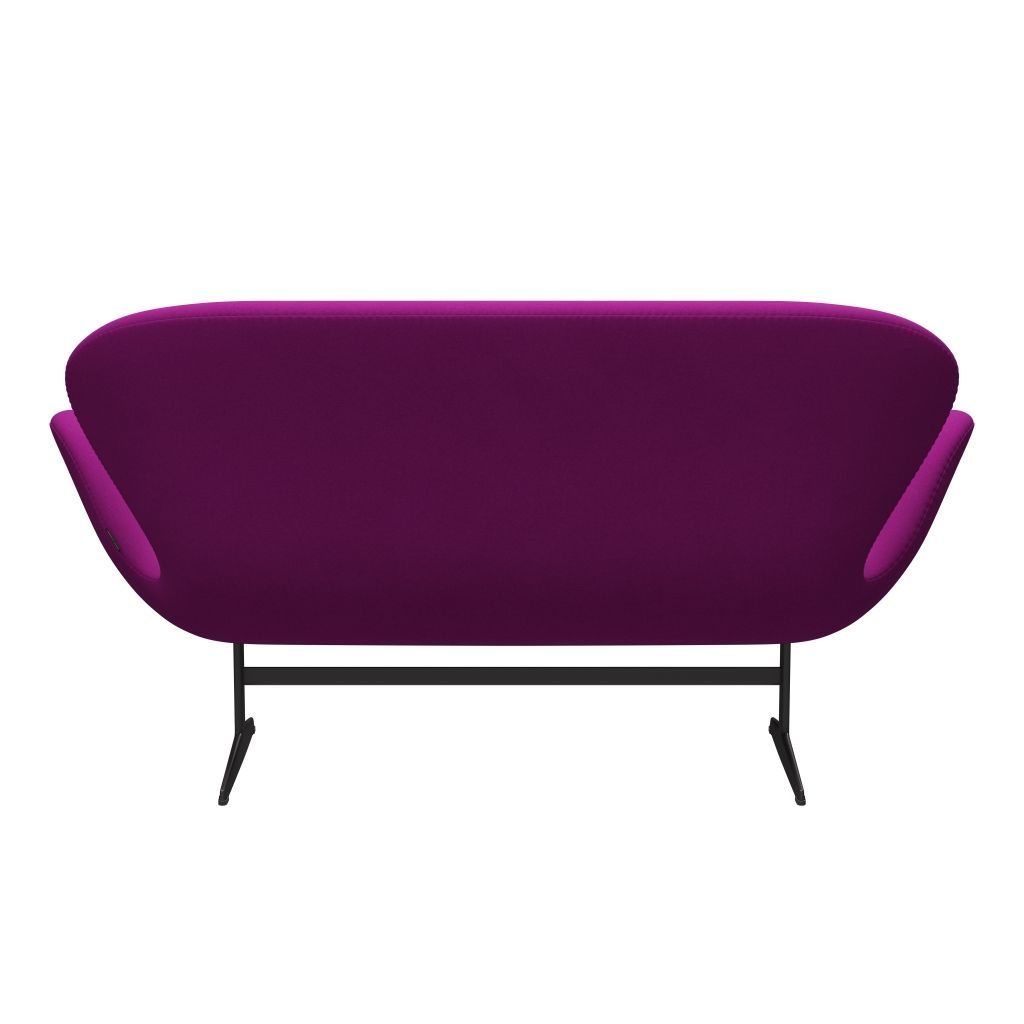[product_category]-Fritz Hansen Swan Sofa 2 Seater, Warm Graphite/Divina Violet (666)-Fritz Hansen-3321-DIV666-WGBASE-FRI-4