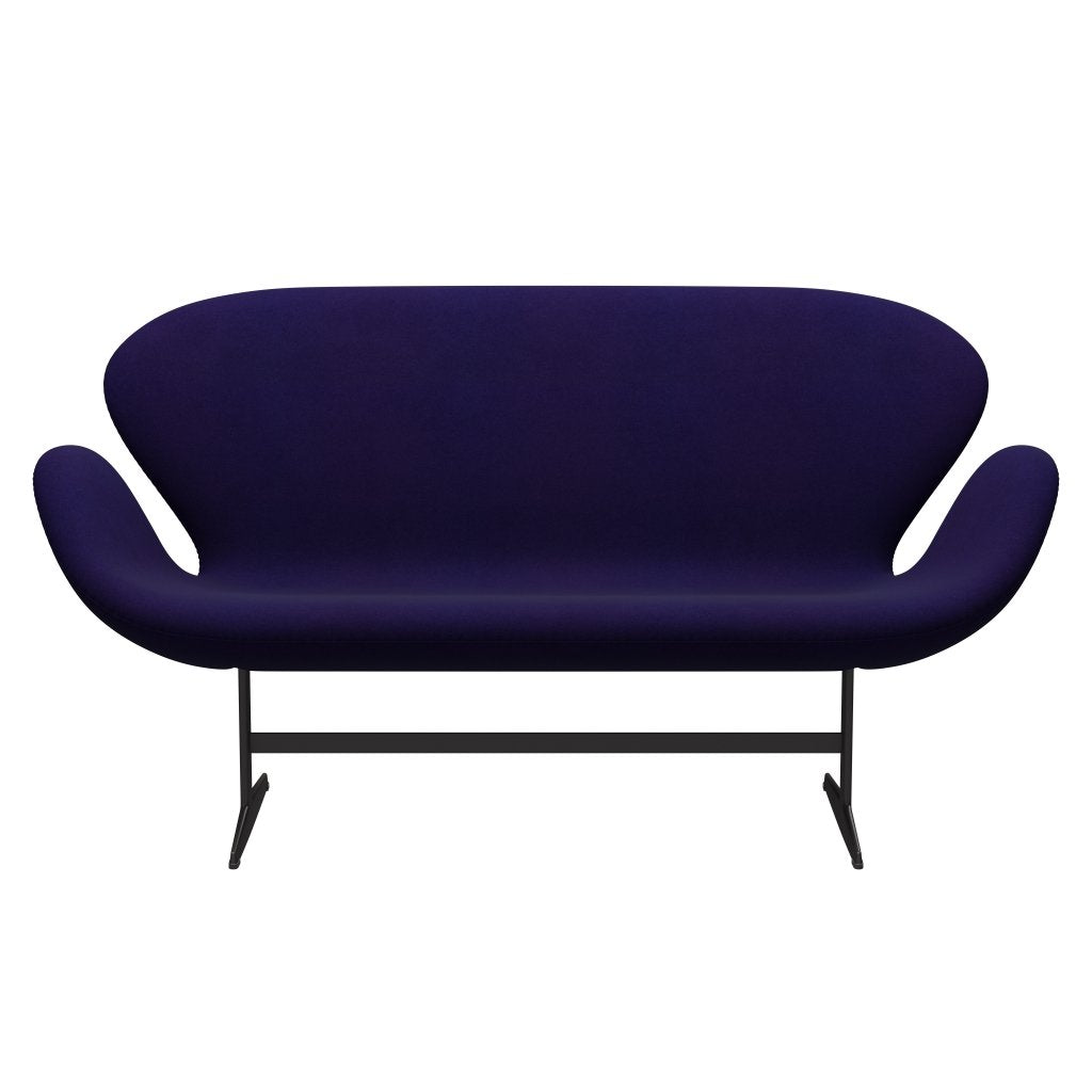 [product_category]-Fritz Hansen Swan Sofa 2 Seater, Warm Graphite/Divina Violet Dark (692)-Fritz Hansen-3321-DIV692-WGBASE-FRI-1