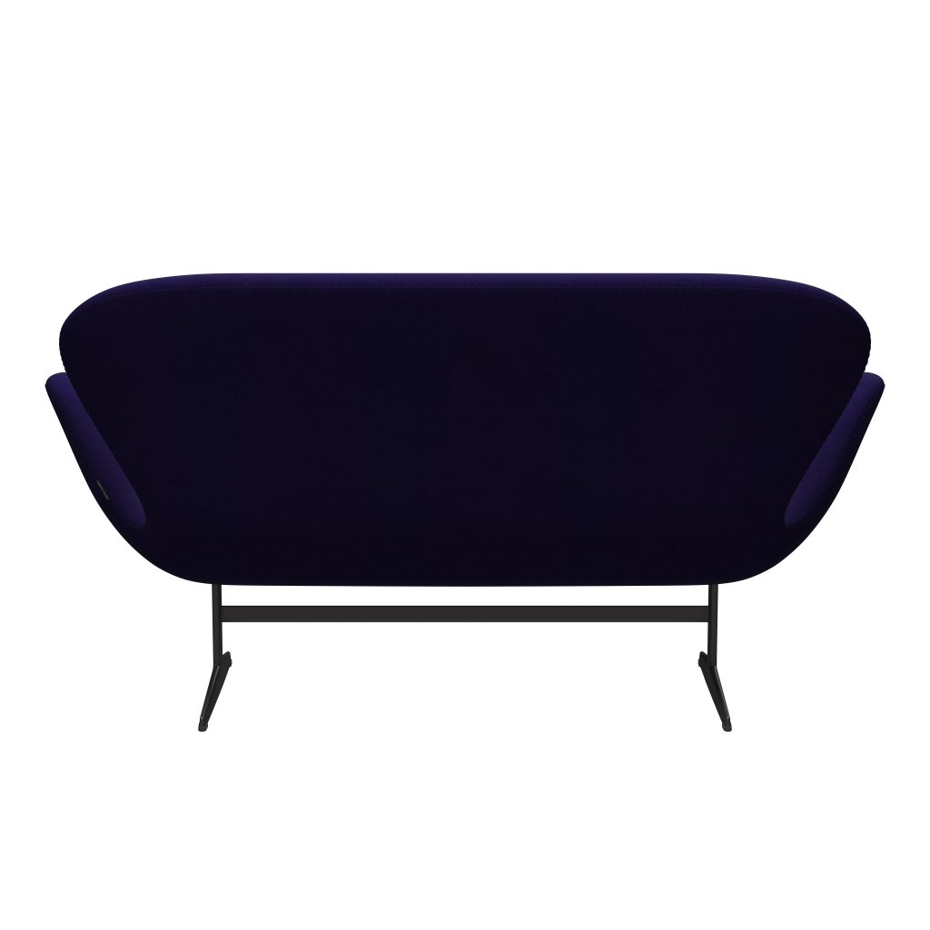 [product_category]-Fritz Hansen Swan Sofa 2 Seater, Warm Graphite/Divina Violet Dark (692)-Fritz Hansen-3321-DIV692-WGBASE-FRI-4