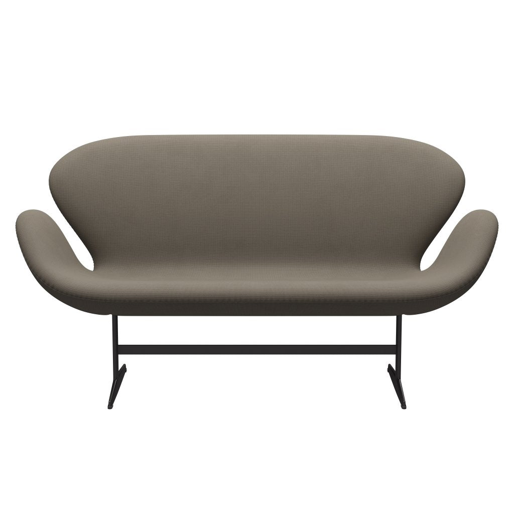 [product_category]-Fritz Hansen Swan Sofa 2 Seater, Warm Graphite/Fame Beige (61003)-Fritz Hansen-3321-F61003-WGBASE-FRI-1