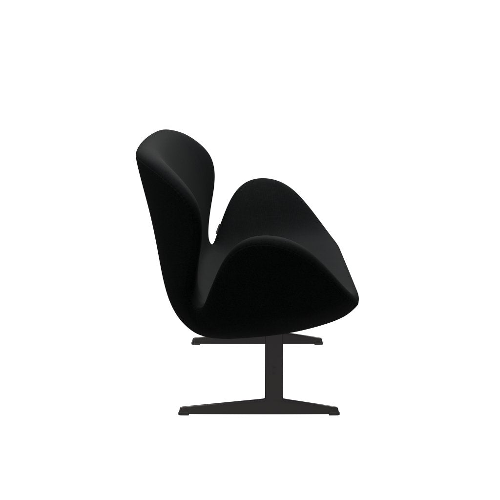 [product_category]-Fritz Hansen Swan Sofa 2 Seater, Warm Graphite/Fame Black-Fritz Hansen-3321-F60999-WGBASE-FRI-3