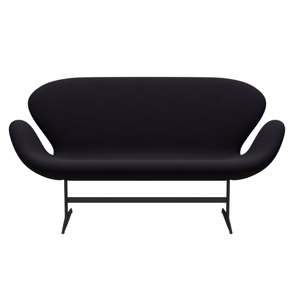 [product_category]-Fritz Hansen Swan Sofa 2 Seater, Warm Graphite/Fame Bordeaux (64055)-Fritz Hansen-3321-F64055-WGBASE-FRI-1