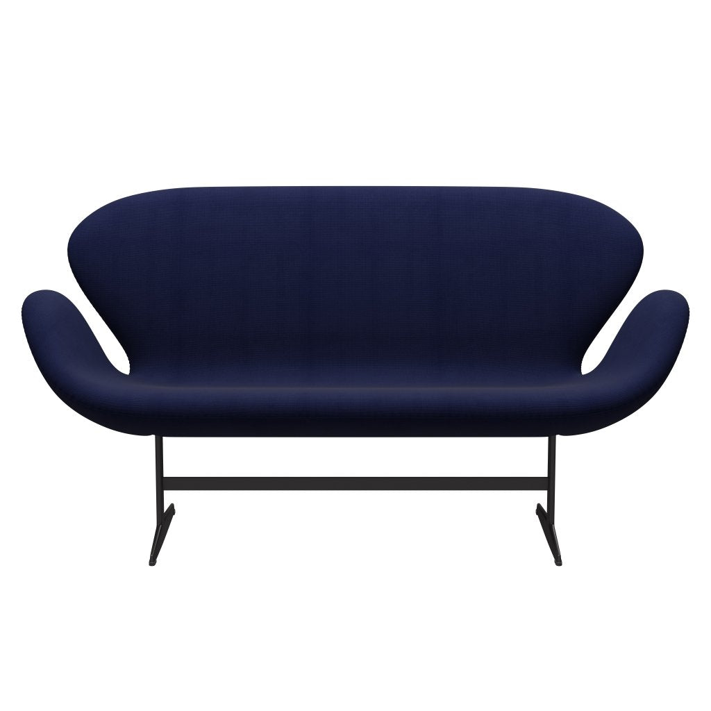 [product_category]-Fritz Hansen Swan Sofa 2 Seater, Warm Graphite/Fame Dark Blue (66005)-Fritz Hansen-3321-F66005-WGBASE-FRI-1