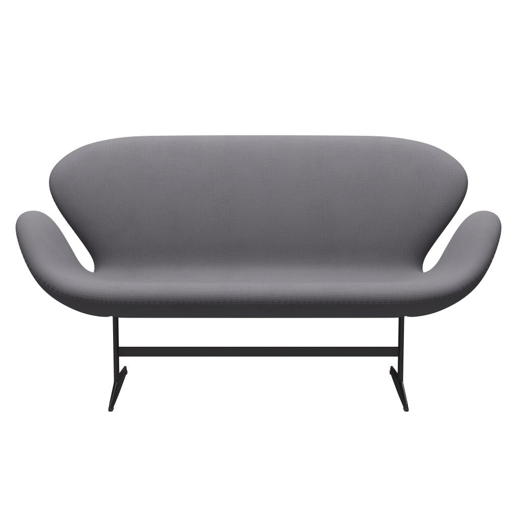 [product_category]-Fritz Hansen Swan Sofa 2 Seater, Warm Graphite/Fame Grey (60078)-Fritz Hansen-3321-F60078-WGBASE-FRI-1