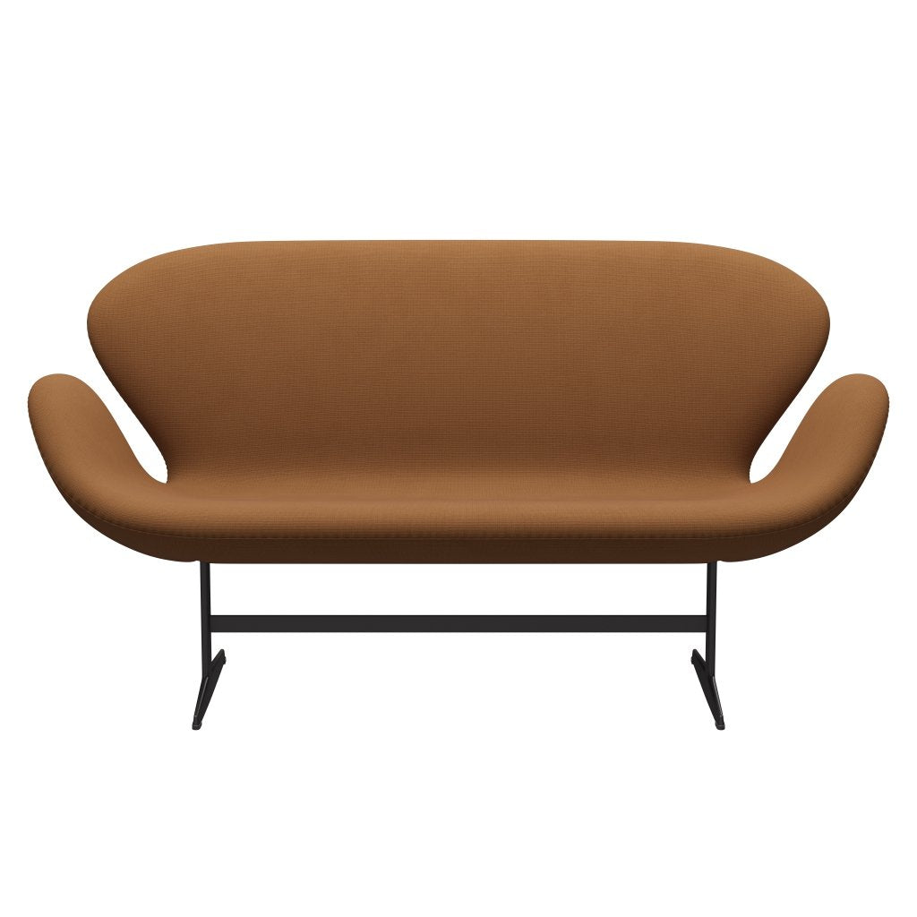 [product_category]-Fritz Hansen Swan Sofa 2 Seater, Warm Graphite/Fame Light Brown (61131)-Fritz Hansen-3321-F61131-WGBASE-FRI-1