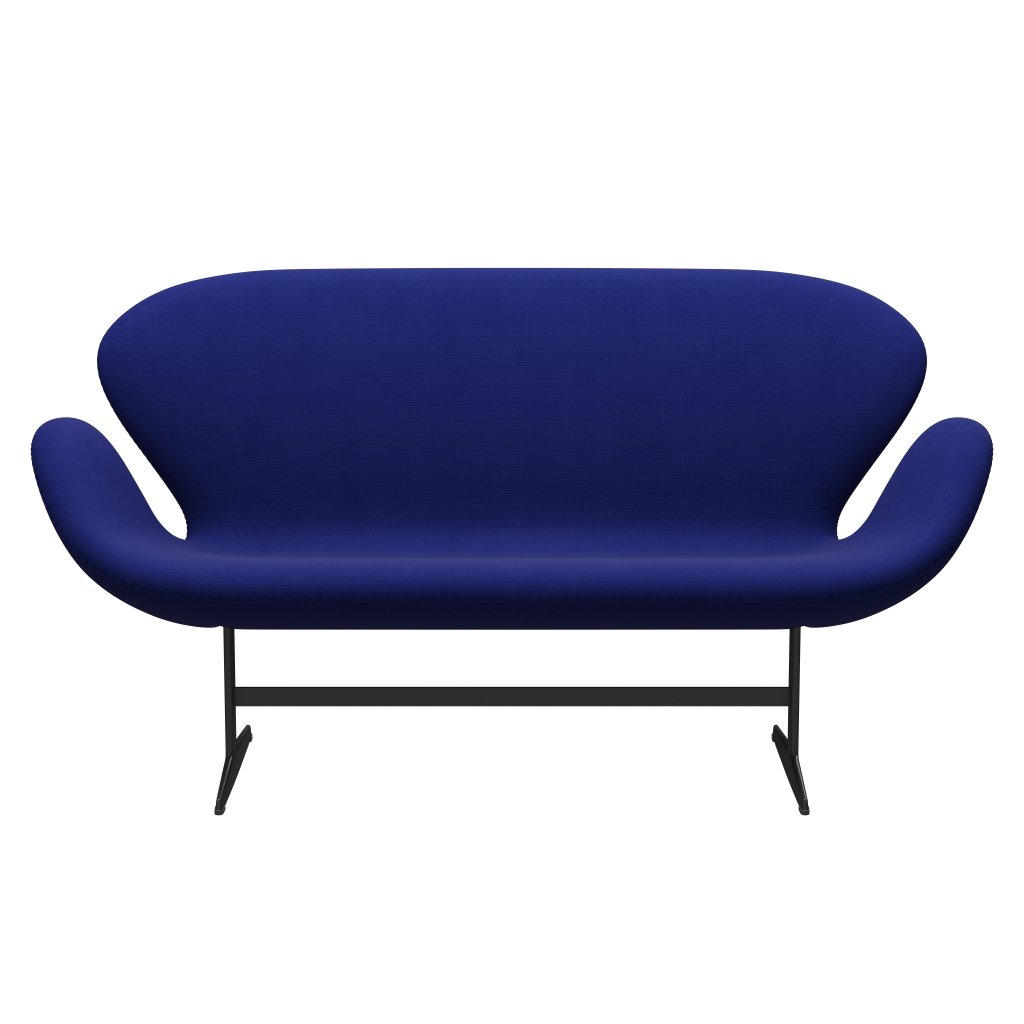 [product_category]-Fritz Hansen Swan Sofa 2 Seater, Warm Graphite/Fame Navy (66032)-Fritz Hansen-3321-F66032-WGBASE-FRI-1