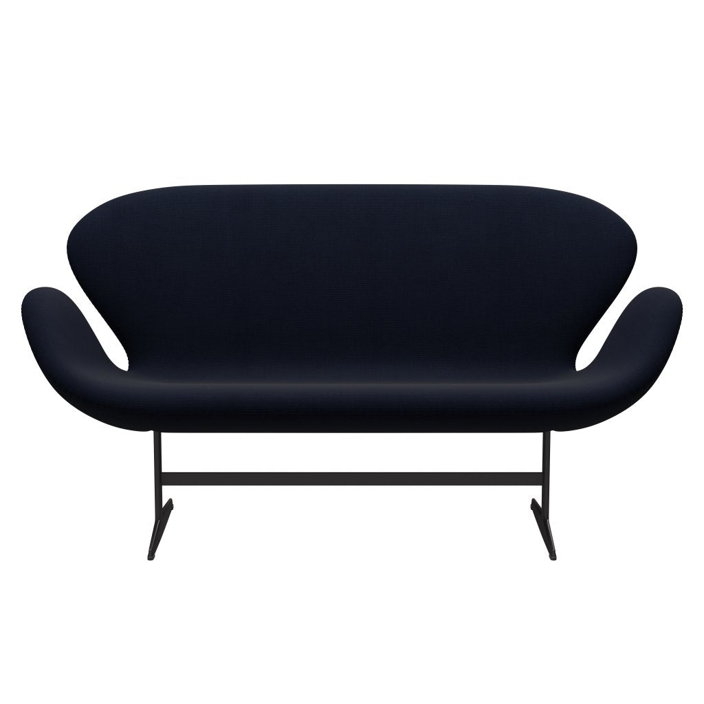 [product_category]-Fritz Hansen Swan Sofa 2 Seater, Warm Graphite/Fame Navy (66061)-Fritz Hansen-3321-F66061-WGBASE-FRI-1