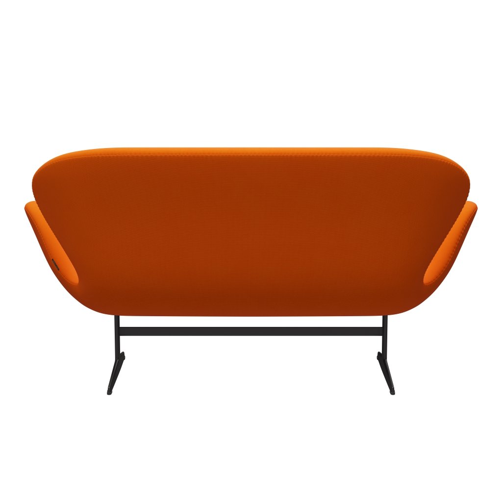 [product_category]-Fritz Hansen Swan Sofa 2 Seater, Warm Graphite/Fame Orange (63077)-Fritz Hansen-3321-F63077-WGBASE-FRI-4