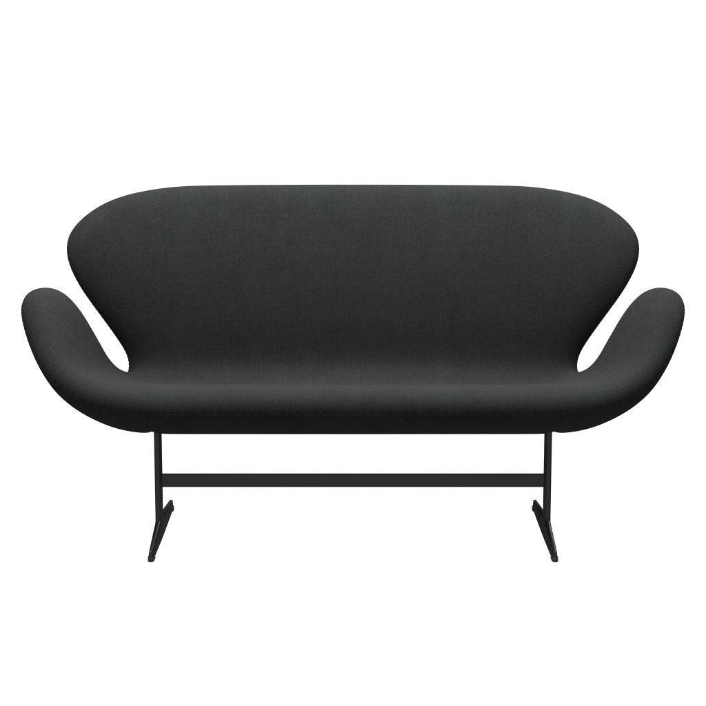 [product_category]-Fritz Hansen Swan Sofa 2 Seater, Warm Graphite/Fiord Charcoal Grey-Fritz Hansen-3321-FIO382-WGBASE-FRI-1
