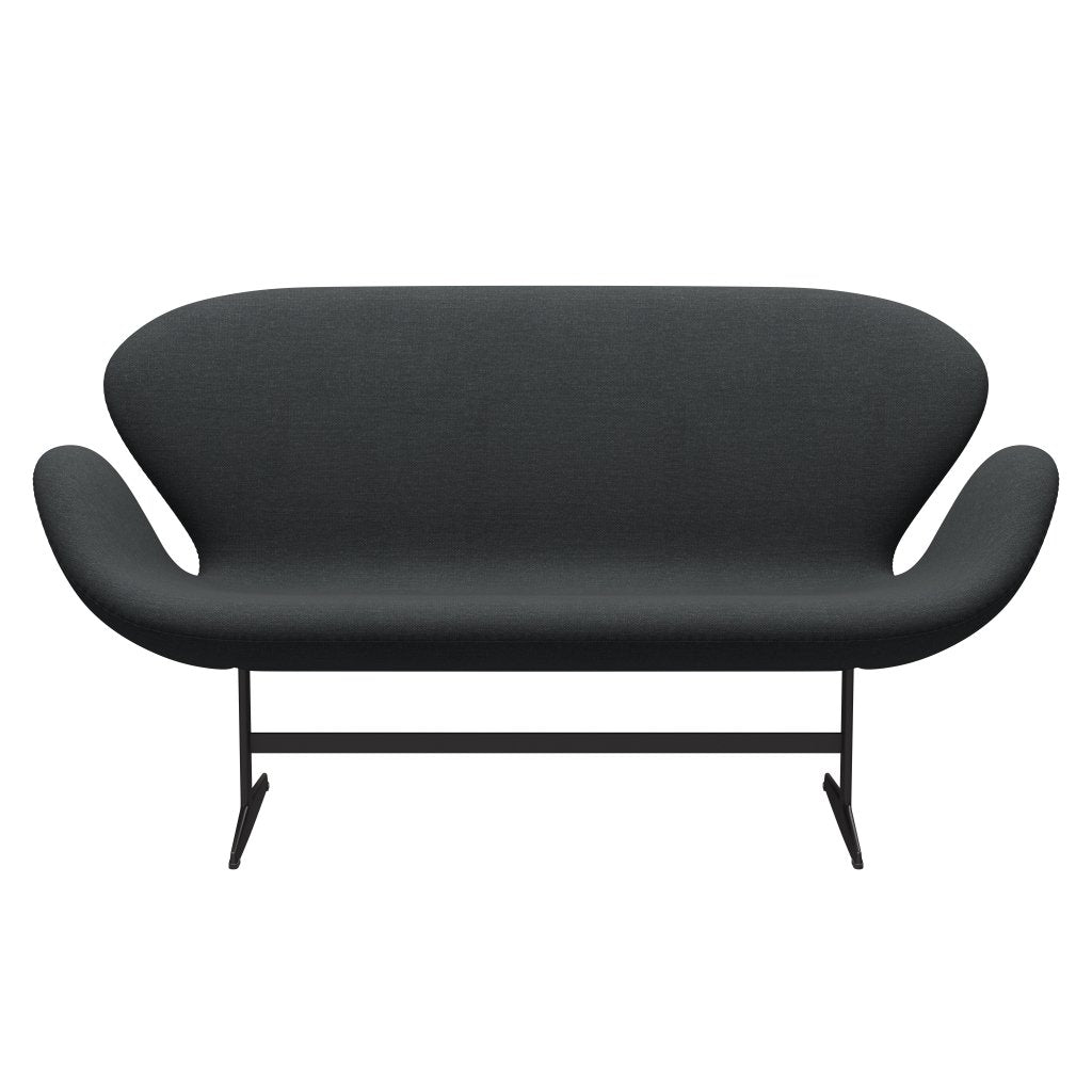 [product_category]-Fritz Hansen Swan Sofa 2 Seater, Warm Graphite/Fiord Dark Grey Multicoloured-Fritz Hansen-3321-FIO191-WGBASE-FRI-1