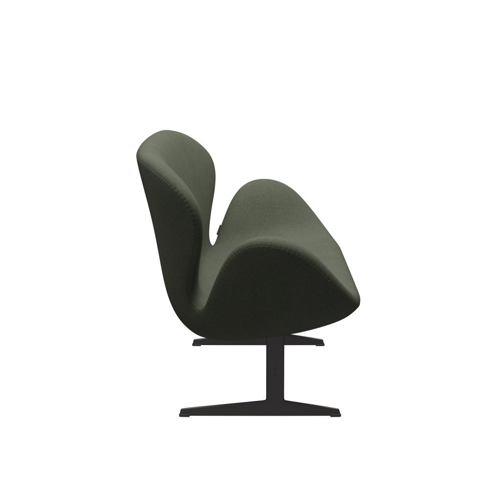 [product_category]-Fritz Hansen Swan Sofa 2 Seater, Warm Graphite/Fiord Olive Green/Medium Green-Fritz Hansen-3321-FIO961-WGBASE-FRI-3