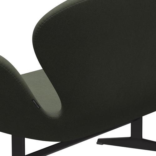 [product_category]-Fritz Hansen Swan Sofa 2 Seater, Warm Graphite/Fiord Olive Green/Medium Green-Fritz Hansen-3321-FIO961-WGBASE-FRI-5