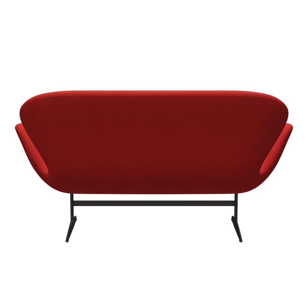 [product_category]-Fritz Hansen Swan Sofa 2 Seater, Warm Graphite/Fiord Red/Brick-Fritz Hansen-3321-FIO571-WGBASE-FRI-4