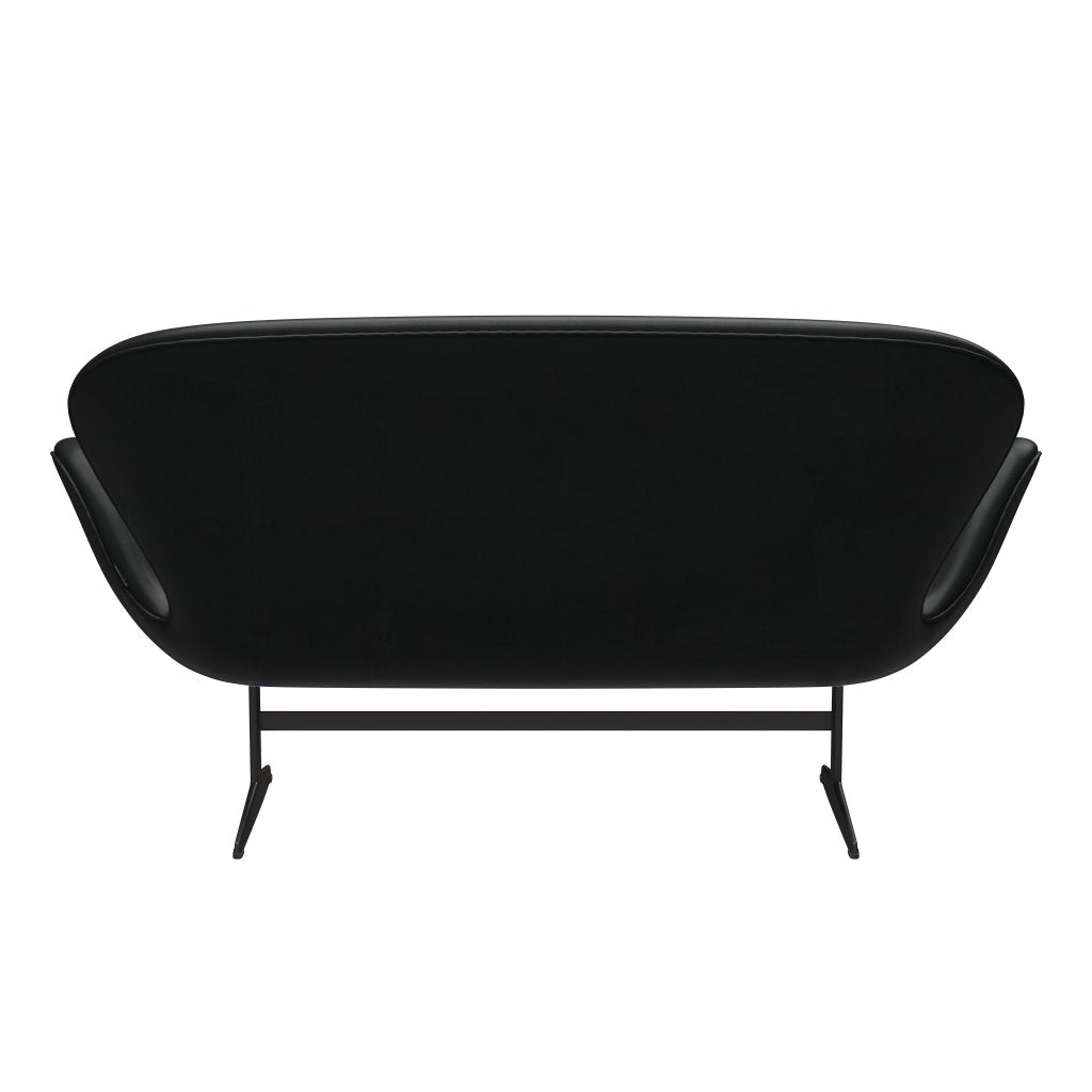 [product_category]-Fritz Hansen Swan Sofa 2 Seater, Warm Graphite/Grace Black-Fritz Hansen-3321-ELBLA-WGBASE-FRI-4