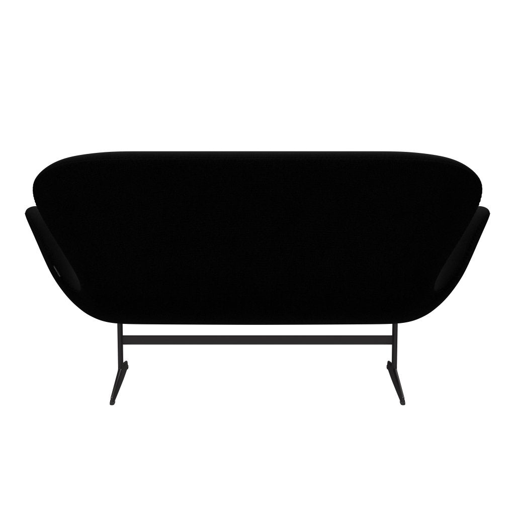 [product_category]-Fritz Hansen Swan Sofa 2 Seater, Warm Graphite/Hallingdal Black-Fritz Hansen-3321-HAL190-WGBASE-FRI-4