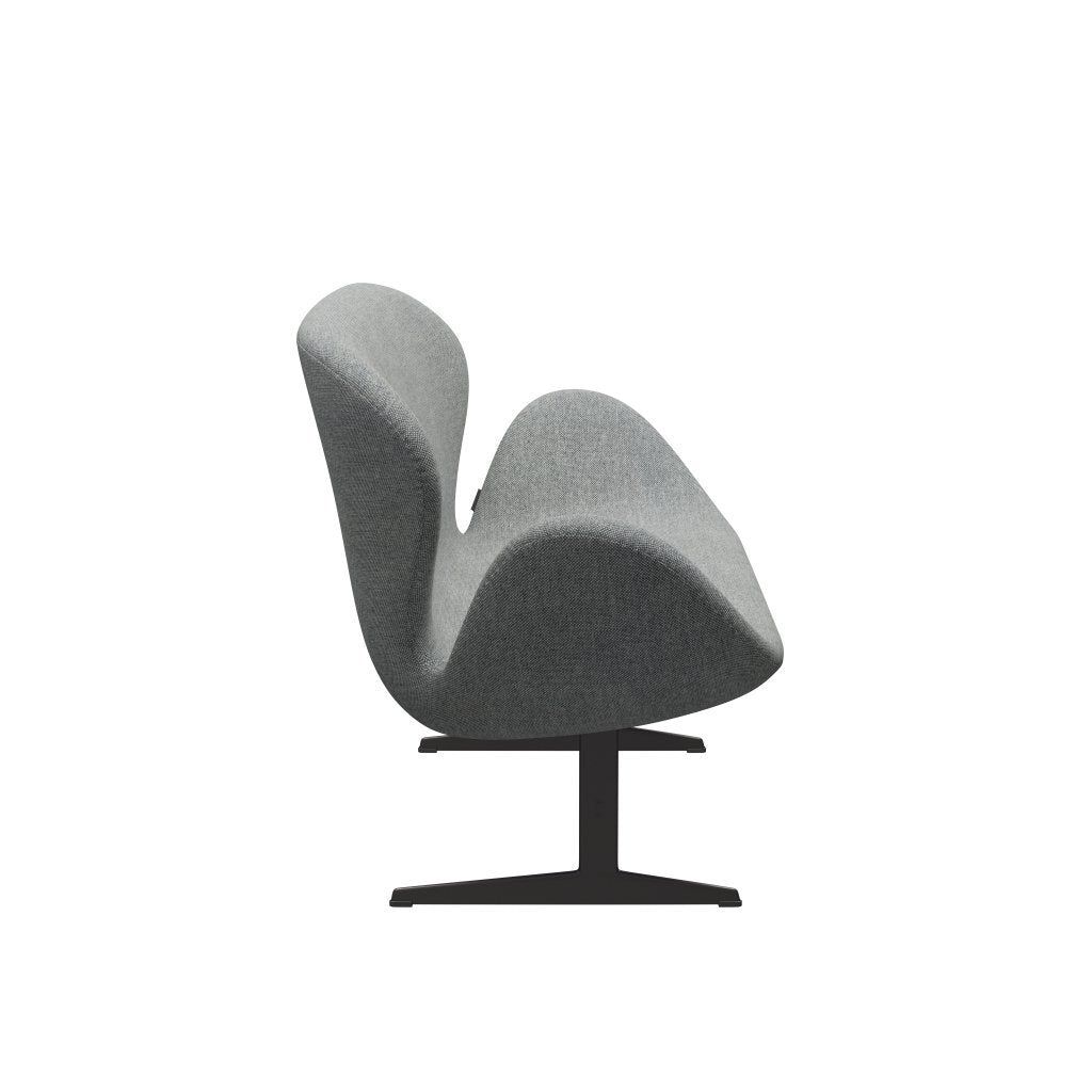 [product_category]-Fritz Hansen Swan Sofa 2 Seater, Warm Graphite/Hallingdal White Grey-Fritz Hansen-3321-HAL116-WGBASE-FRI-3
