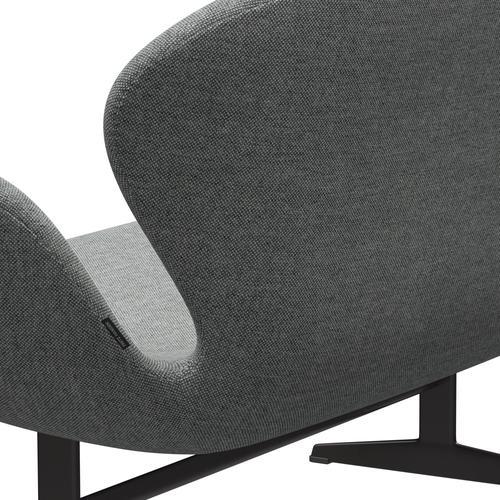 [product_category]-Fritz Hansen Swan Sofa 2 Seater, Warm Graphite/Hallingdal White Grey-Fritz Hansen-3321-HAL116-WGBASE-FRI-5