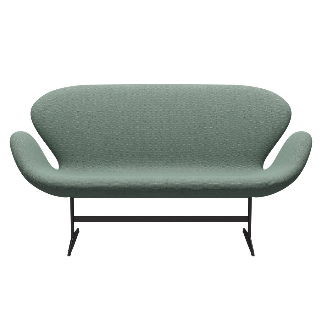 [product_category]-Fritz Hansen Swan Sofa 2 Seater, Warm Graphite/Re Wool Aqua/Natural-Fritz Hansen-3321-REW858-WGBASE-FRI-1