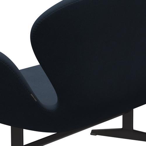 [product_category]-Fritz Hansen Swan Sofa 2 Seater, Warm Graphite/Steelcut Trio Dark Brown Blue-Fritz Hansen-3321-STR756-WGBASE-FRI-5