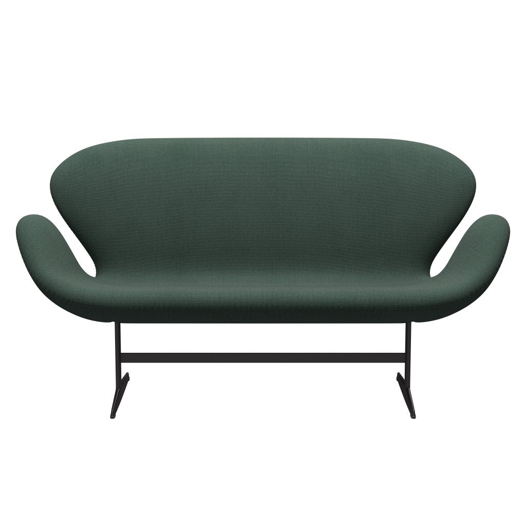 [product_category]-Fritz Hansen Swan Sofa 2 Seater, Warm Graphite/Steelcut Trio Dusty Green-Fritz Hansen-3321-STR966-WGBASE-FRI-1