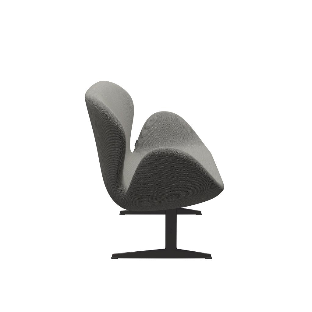 [product_category]-Fritz Hansen Swan Sofa 2 Seater, Warm Graphite/Steelcut Trio White/Black-Fritz Hansen-3321-STR124-WGBASE-FRI-3