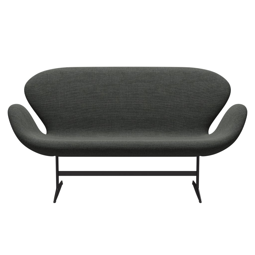 [product_category]-Fritz Hansen Swan Sofa 2 Seater, Warm Graphite/Sunniva Light Grey/Dark Grey-Fritz Hansen-3321-SV173-WGBASE-FRI-1