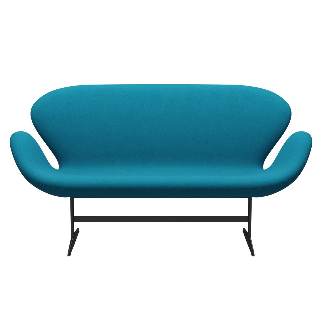 [product_category]-Fritz Hansen Swan Sofa 2 Seater, Warm Graphite/Tonus Turquoise-Fritz Hansen-3321-TON854-WGBASE-FRI-1