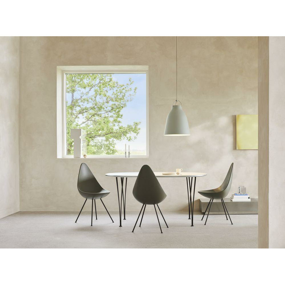 [product_category]-Fritz Hansen The Drop Chair, Brown Bronze/Olive Green-Fritz Hansen-3110-LA920-BBBASE-FRI-6