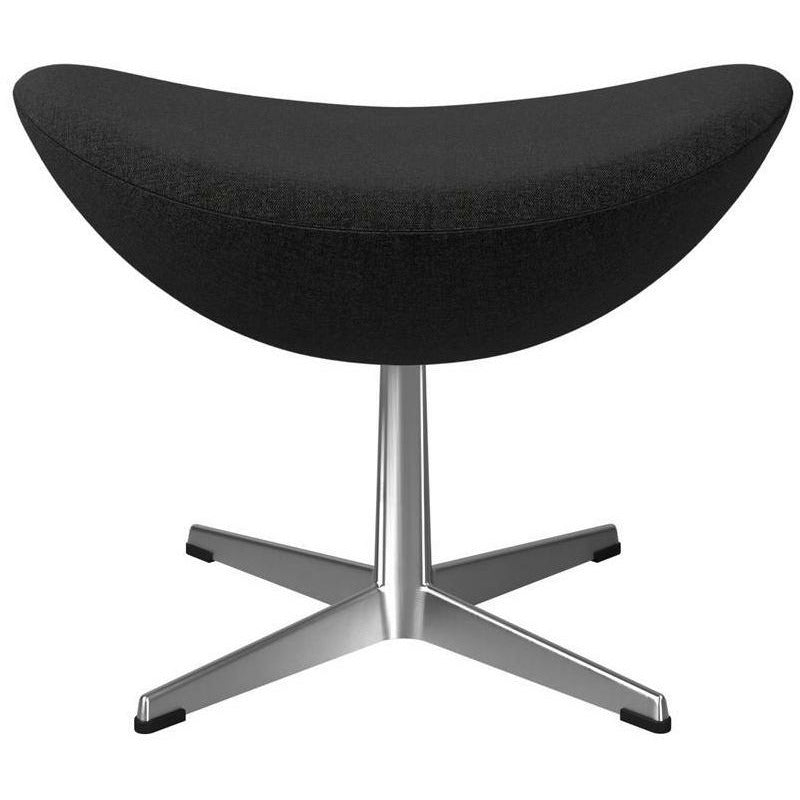 [product_category]-Fritz Hansen The Egg Footstool Fabric, Black-Fritz Hansen-3127-Alu-Re-Wool-198-FRI-1