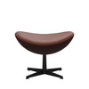 Fritz Hansen Æggefodskammel, Grace Chestnut Leather Jubilæumskollektion