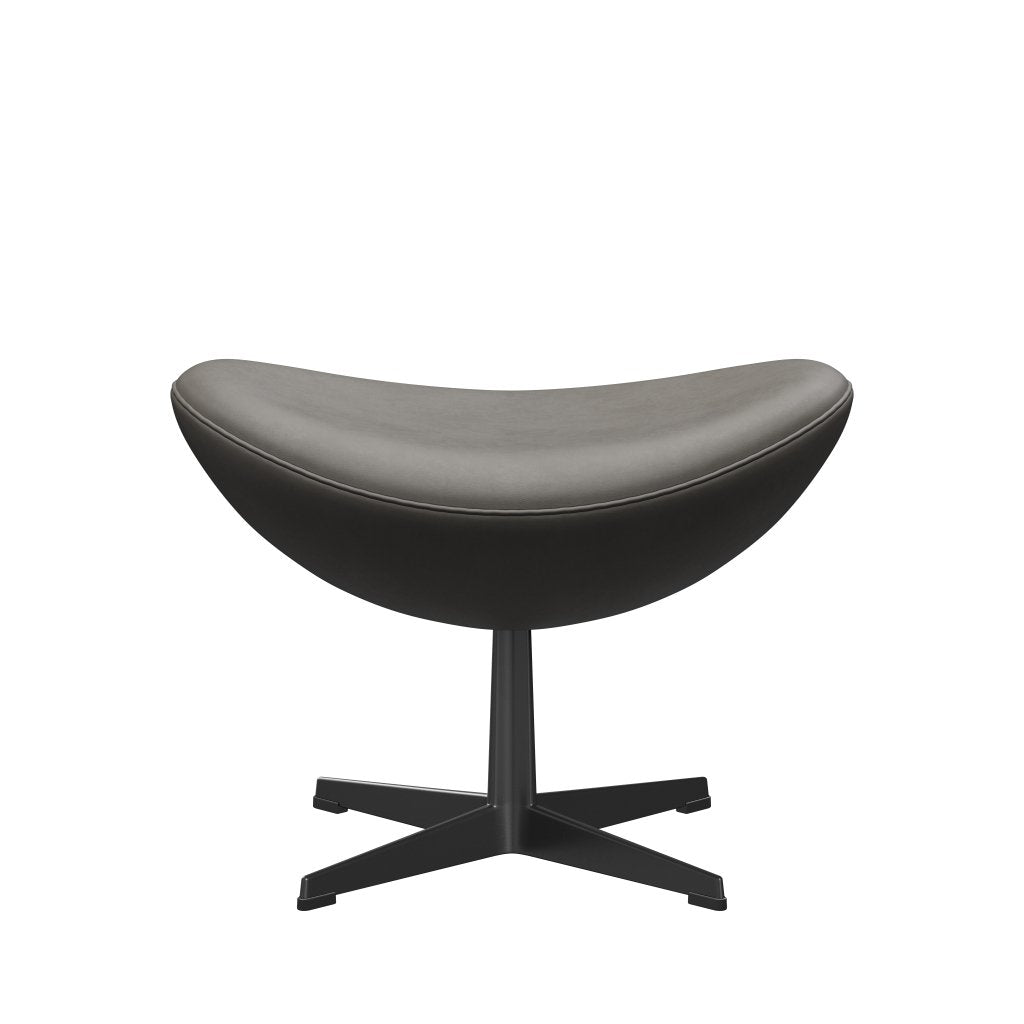 [product_category]-Fritz Hansen The Egg Footstool Leather, Black/Essential Lava-Fritz Hansen-3127-STLAVA-BLLA-FRI-1