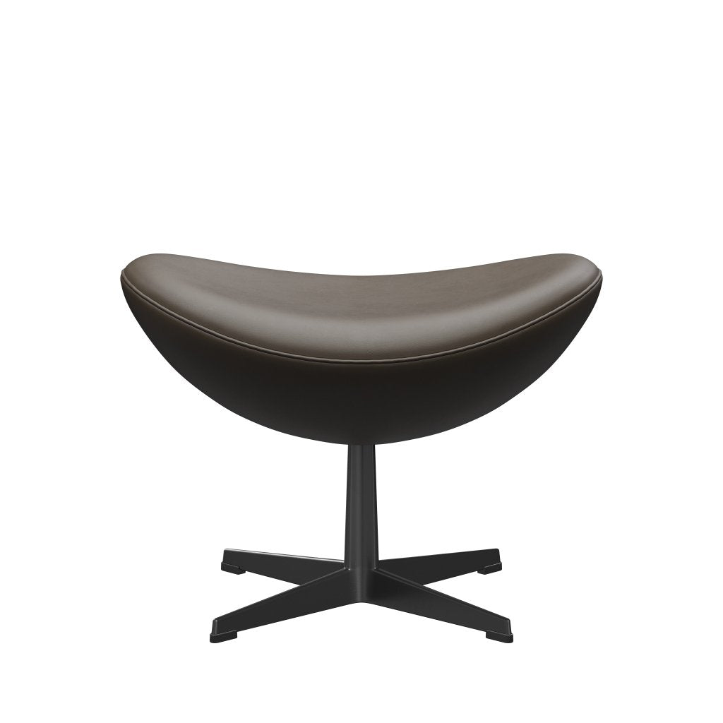 [product_category]-Fritz Hansen The Egg Footstool Leather, Black/Essential Stone-Fritz Hansen-3127-STSTON-BLLA-FRI-1