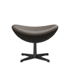 Fritz Hansen The Egg™ Footstool Leather, Black/Essential Stone