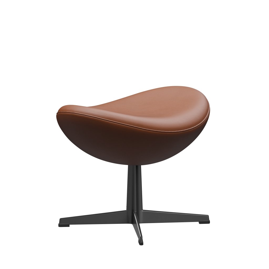 [product_category]-Fritz Hansen The Egg Footstool Leather, Black/Essential Walnut-Fritz Hansen-3127-STWALT-BLLA-FRI-2