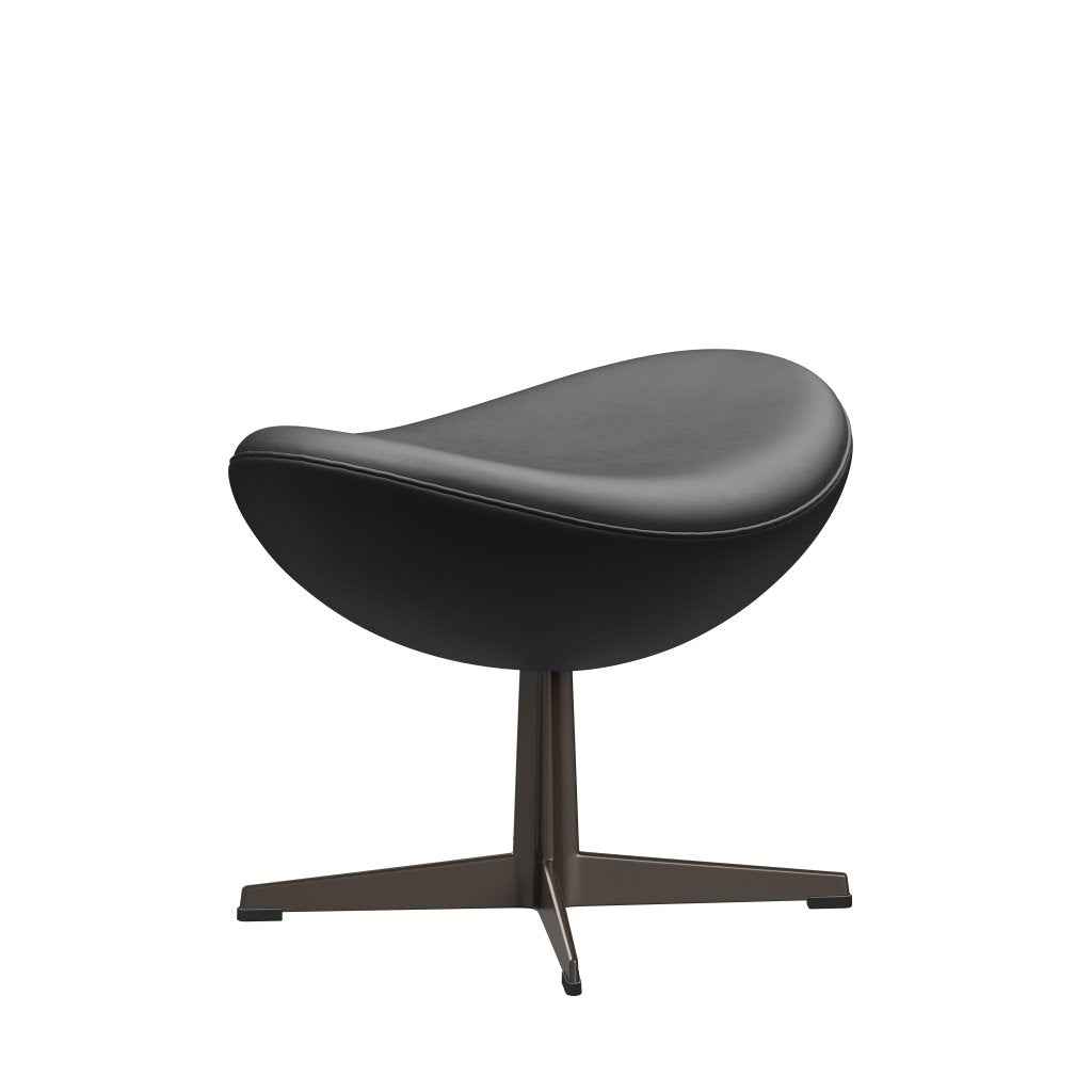 [product_category]-Fritz Hansen The Egg Footstool Leather, Brown Bronze/Essential Black-Fritz Hansen-3127-STBLA-BBBASE-FRI-2