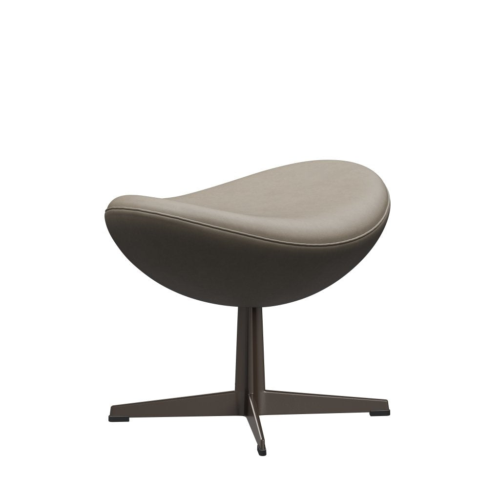 [product_category]-Fritz Hansen The Egg Footstool Leather, Brown Bronze/Essential Light Grey-Fritz Hansen-3127-STLIGR-BBBASE-FRI-2