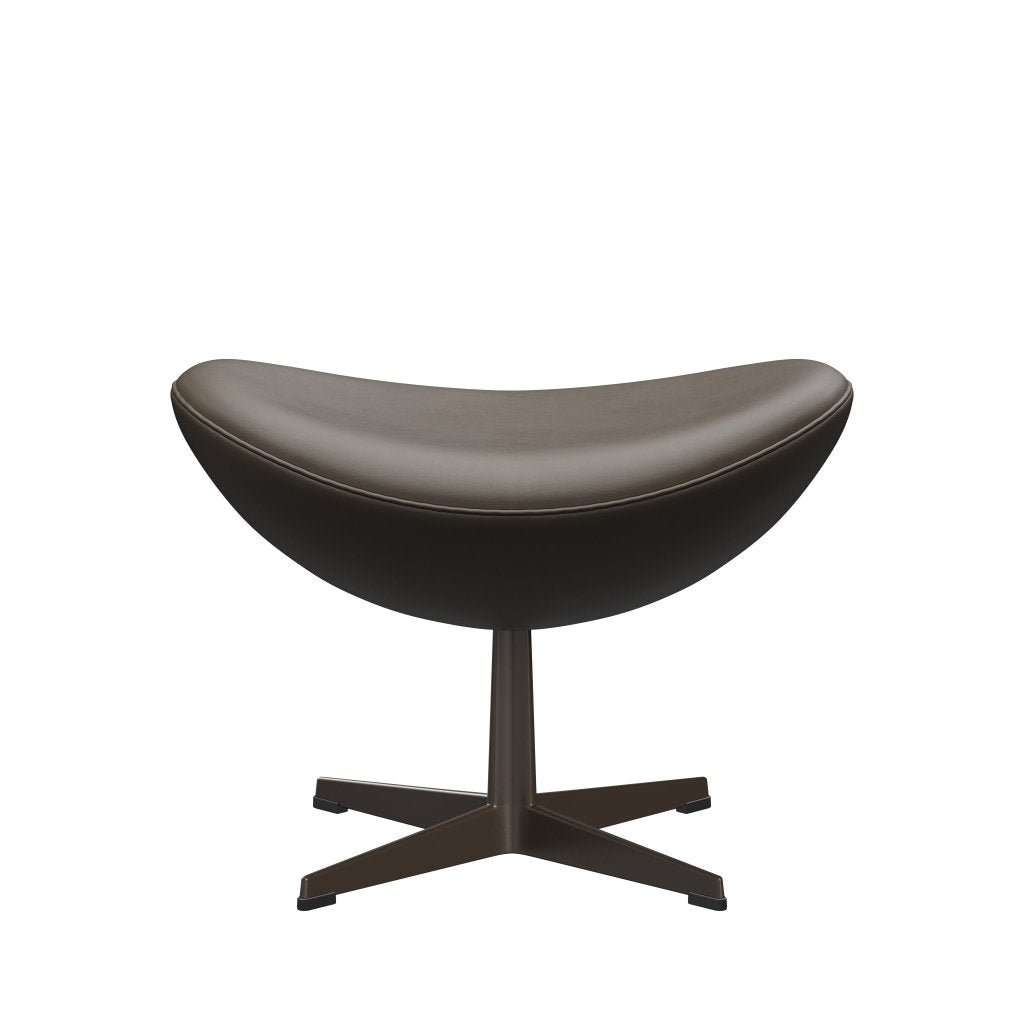 [product_category]-Fritz Hansen The Egg Footstool Leather, Brown Bronze/Essential Stone-Fritz Hansen-3127-STSTON-BBBASE-FRI-1