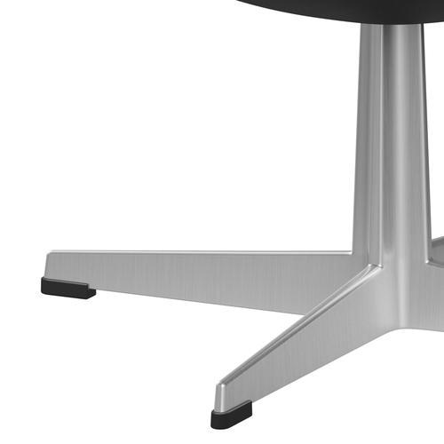 [product_category]-Fritz Hansen The Egg Footstool Leather, Satin Brushed Aluminum/Essential Black-Fritz Hansen-3127-STBLA-SPAL-FRI-5
