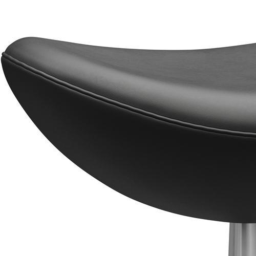 [product_category]-Fritz Hansen The Egg Footstool Leather, Silver Grey/Essential Black-Fritz Hansen-3127-STBLA-SGBASE-FRI-4