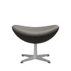 Fritz Hansen The Egg™ Footstool Leather, Silver Grey/Essential Lava