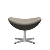 Fritz Hansen The Egg™ Footstool Leather, Silver Grey/Essential Light Grey