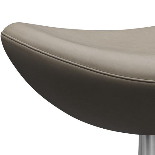 [product_category]-Fritz Hansen The Egg Footstool Leather, Silver Grey/Essential Light Grey-Fritz Hansen-3127-STLIGR-SGBASE-FRI-4