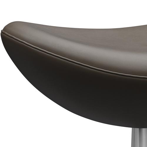 [product_category]-Fritz Hansen The Egg Footstool Leather, Silver Grey/Essential Stone-Fritz Hansen-3127-STSTON-SGBASE-FRI-4