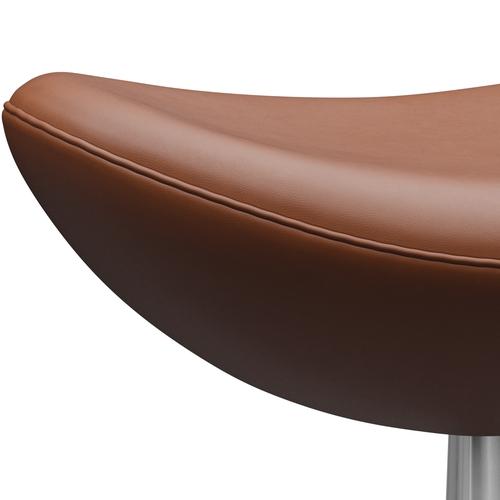 [product_category]-Fritz Hansen The Egg Footstool Leather, Silver Grey/Essential Walnut-Fritz Hansen-3127-STWALT-SGBASE-FRI-4