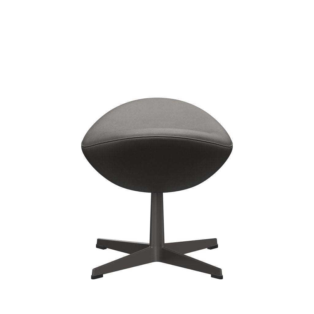 [product_category]-Fritz Hansen The Egg Footstool Leather, Warm Graphite/Essential Lava-Fritz Hansen-3127-STLAVA-WGBASE-FRI-3