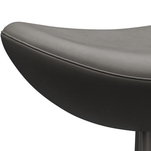 [product_category]-Fritz Hansen The Egg Footstool Leather, Warm Graphite/Essential Lava-Fritz Hansen-3127-STLAVA-WGBASE-FRI-4