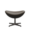 Fritz Hansen The Egg™ Footstool Leather, Warm Graphite/Essential Stone