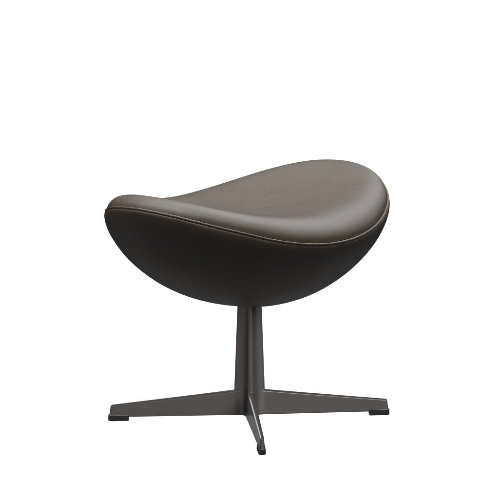 [product_category]-Fritz Hansen The Egg Footstool Leather, Warm Graphite/Essential Stone-Fritz Hansen-3127-STSTON-WGBASE-FRI-2