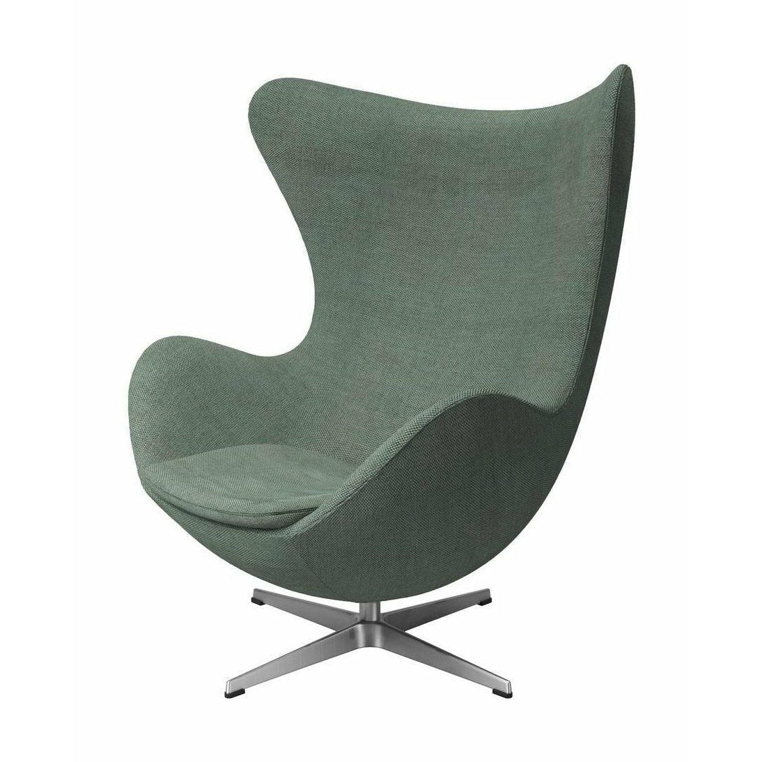 [product_category]-Fritz Hansen The Egg Lounge Chair Fabric, Aqua-Fritz Hansen-3316-Alu-Re-Wool-858-FRI-1